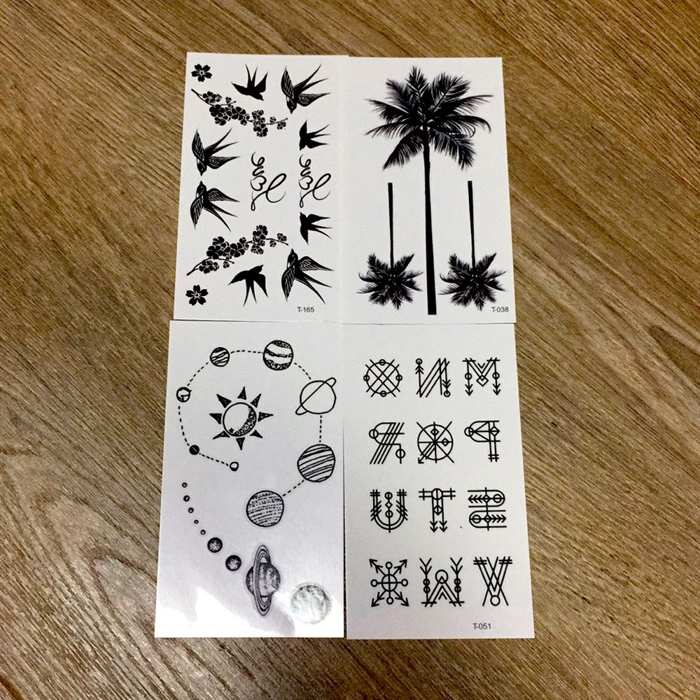 Temporary tattoos
